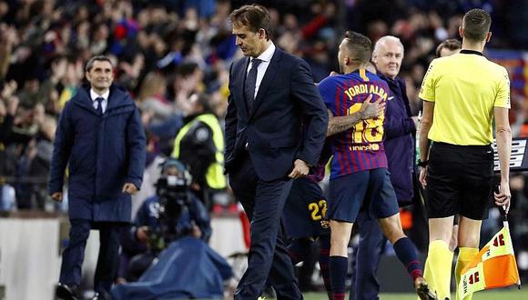 Julen Lopetegui se despidió del Real Madrid en vestuarios tras goleada