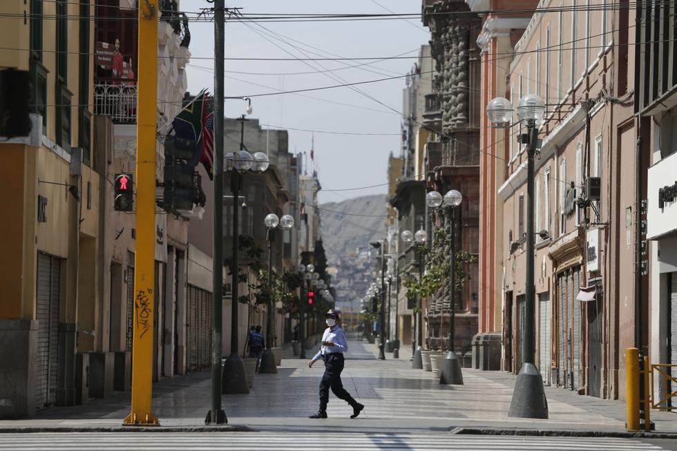 Así luce Lima en el día 21 de cuarentena con el tránsito prohibido de todas las personas. Foto: Francisco Neyra / GEC