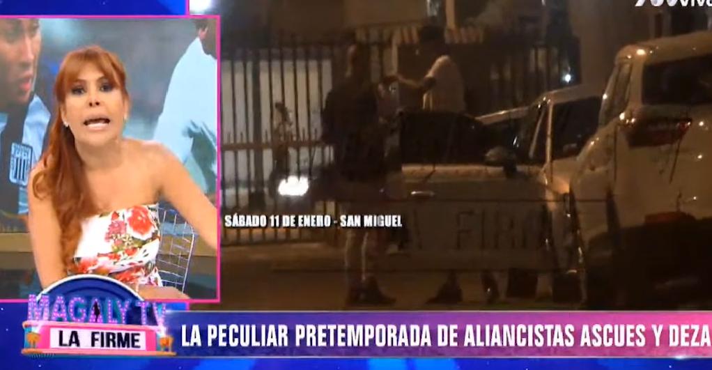 Audio emitido por el programa “Magaly TV, la firme" indicó que los futbolista tenían el “día libre”.  (Captura de pantalla)