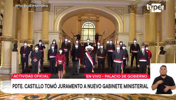 Nuevo Gabinete Ministerial. (Foto: captura | TV Perú)