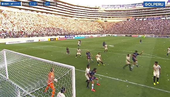 Universitario - Alianza Lima: Carlos Beltrán estuvo cerca de poner el empate para los blanquiazules | VIDEO