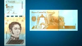 Venezuela: ¿Cuántos dólares vale el nuevo billete de un millón de bolívares?