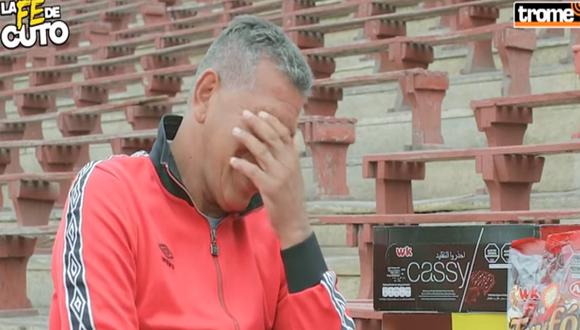 Puma Carranza lloró al recordar a su padre Roberto Carranza. (Captura La fe de Cuto)