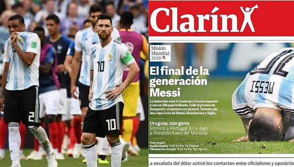 El lamento de la prensa argentina tras la eliminación de Rusia 2018 [FOTOS]