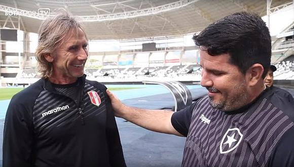 Perú vs. Brasil | Ricardo Gareca recibió regalo especial de Botafogo tras el entrenamiento | VIDEO