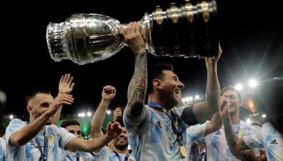 Lionel Messi se coronó campeón con la Selección Argentina por primera vez en su carrera. (Foto: EFE)