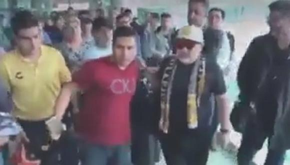 Diego Maradona y el decepcionante gesto con un hincha en México [VIDEO]