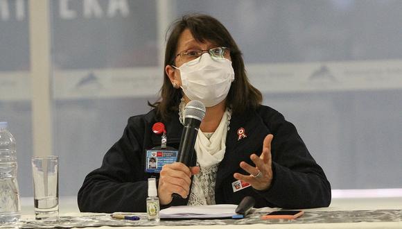 La ministra de Salud, Pilar Mazzetti, se mostró en contra de que el partido Perú vs. Argentina se juegue con hinchas. (GEC)