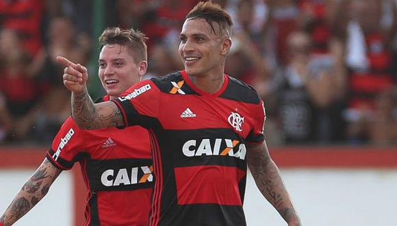 Con Miguel Trauco y Paolo Guerrero: Flamengo venció 2-1 a Botafogo 