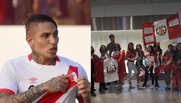 Hinchas peruanos esperan a Paolo Guerrero en aeropuerto de Zúrich