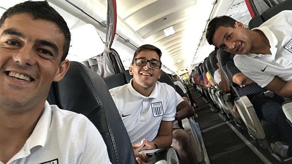 Alianza Lima: jugadores uruguayos y el buen ambiente en el avión [GALERÍA]