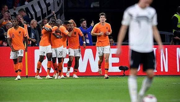 Holanda goleó a Alemania por la UEFA Nations League