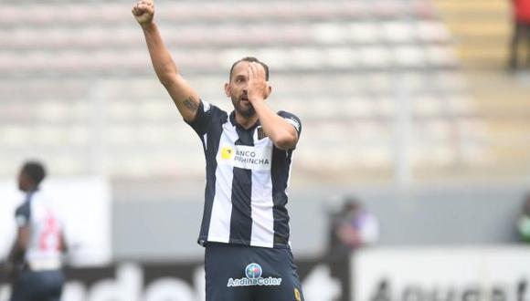 Hernán Barcos anotó diez goles en la temporada 2021 en Alianza Lima. (Foto: Liga de Fútbol Profesional)