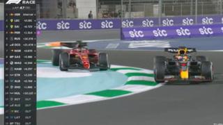 Verstappen y Leclerc protagonizaron el momento más emocionante de la GP de Arabia Saudita