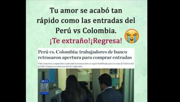 Perú vs. Colombia: los divertidos memes que dejó la preventa [FOTOS]