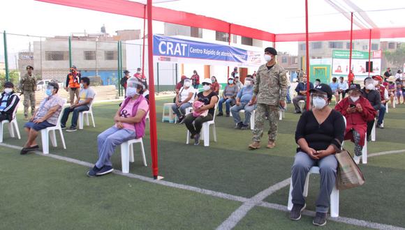 Este miércoles 30 de junio se inició la vacunación contra COVID-19 a personas de 50 años a más en Lima Metropolitana y Callao. (Foto: Minsa)
