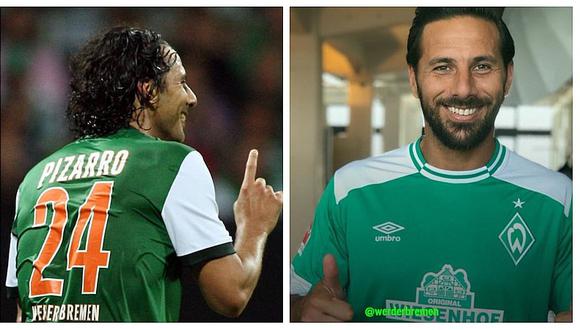 Fecha y hora del reestreno de Claudio Pizarro con el Werder Bremen