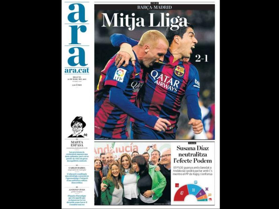 Barcelona: Las portadas de los diarios españoles tras triunfo en derbi [FOTOS]