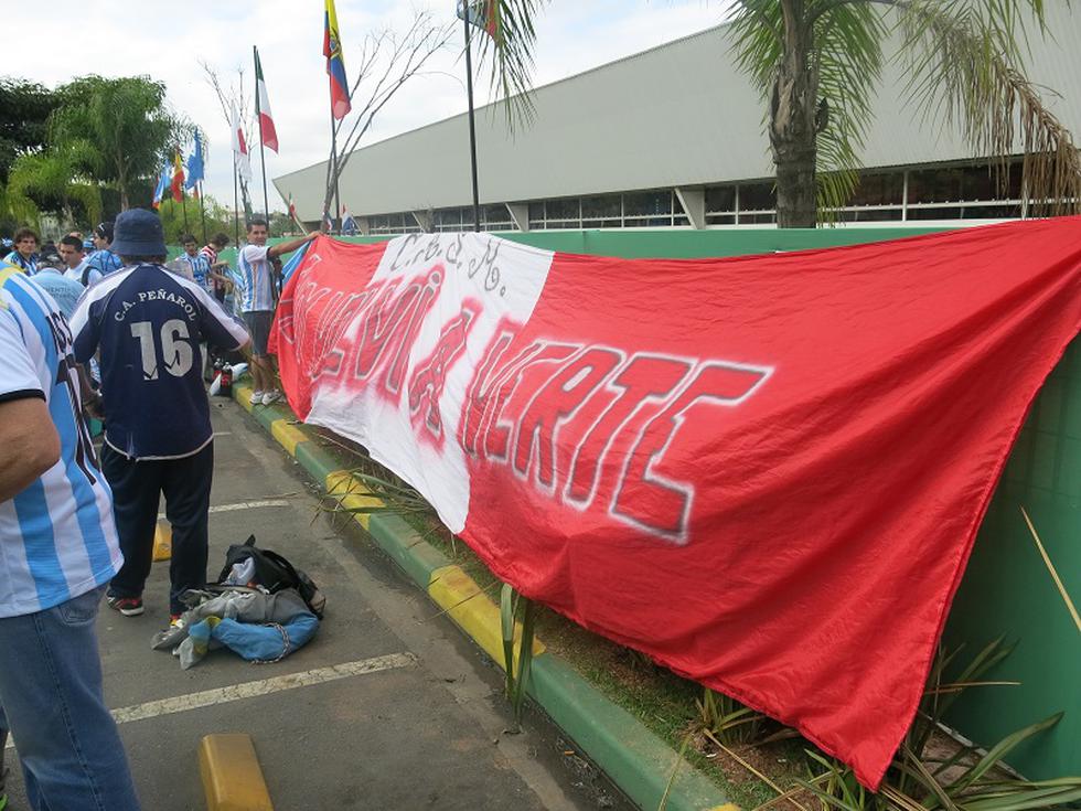 Mundial Brasil 2014: Argentinos ya se hacen sentir en el Arena Corinthians [FOTOS]