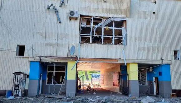 En escombros quedó el estadio del Desna FC de la Primera de Ucrania. (Foto: Desna FC)