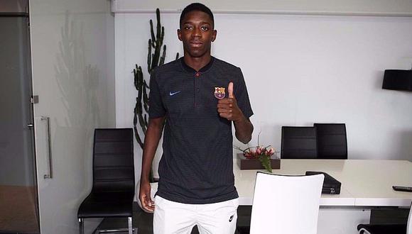 Dembélé ya está en Barcelona y firma contrato este lunes [FOTO]