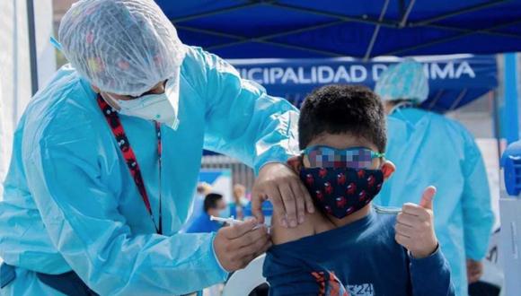 Este lunes, 24 de enero, la vacunación contra el COVID-19 a niños de 5 a 11 años. (Foto: Ministerio de Educación)