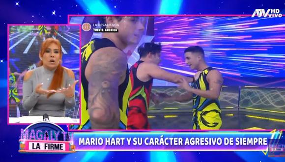 Magaly Medina criticó el comportamiento de Mario Hart en "Esto es guerra". (Foto: Captura América TV).