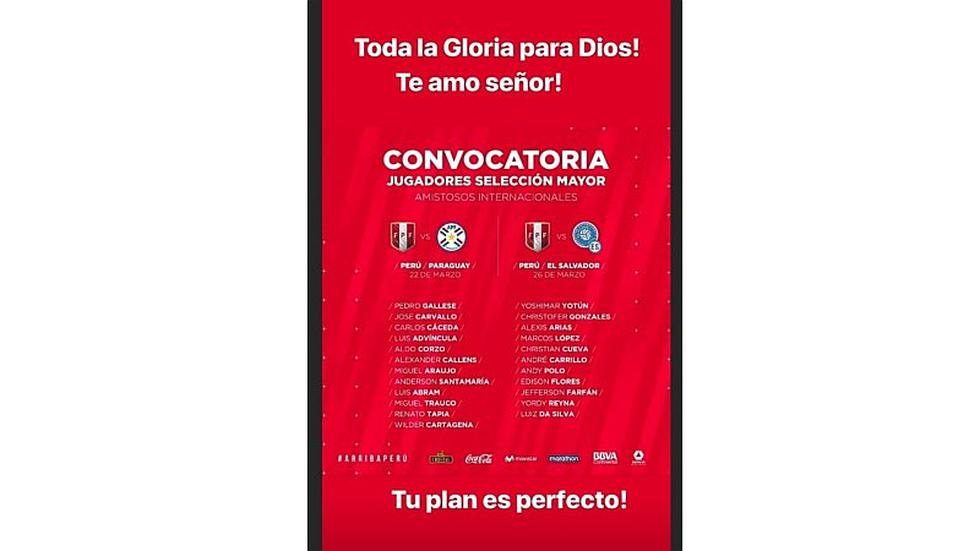 Selección peruana: Convocados postearon emotivos mensajes en redes sociales