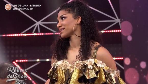 Carla Rueda 'Cotito' recibió una oportunidad más por le jurado de "Reinas del Show". (Foto: Captura América TV).