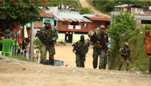 El Comando Conjunto de las Fuerzas Armadas se enfrentaron a terroristas en el VRAEM y habrían heridos.