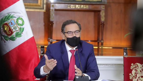 El presidente Martín Vizcarra pidió al Congreso actuar con responsabilidad al comentar la ley aprobada para la devolución a los aportantes de la ONP. (Foto: Presidencia Perú)