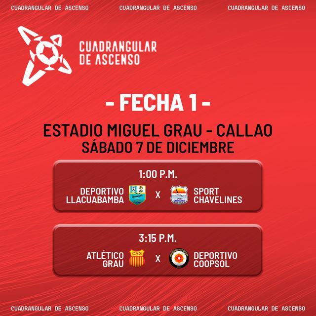 Liga 1 2020 Conoce El Fixture Del Cuadrangular De Ascenso Entre Equipos De La Liga 2 Y Copa Peru Foto Futbol Peruano El Bocon