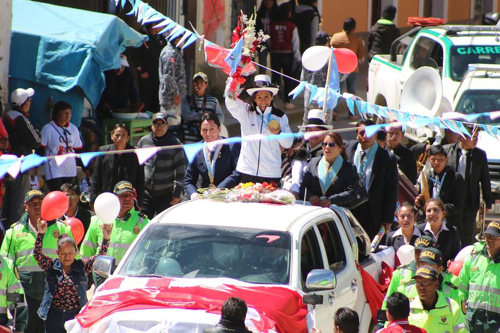 Lima 2019: Gladys Tejeda fue homenajeada en Junín tras ganar la medalla de oro en los Juegos Panamericanos | VIDEO