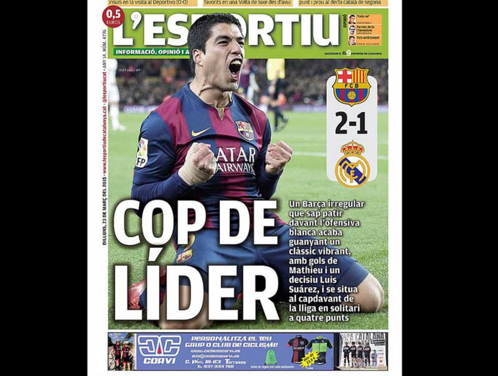 Barcelona: Las portadas de los diarios españoles tras triunfo en derbi [FOTOS]