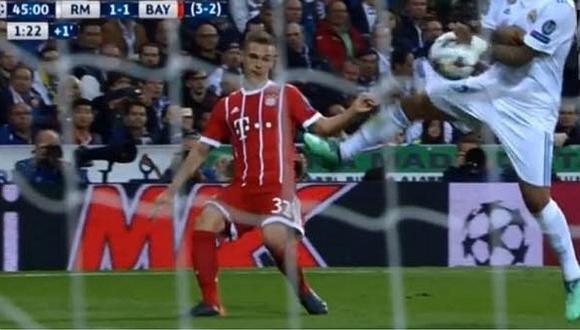 Real Madrid vs. Bayern: el penal que no le cobraron a 'bávaros'