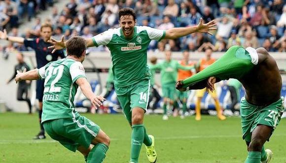 FINAL: Claudio Pizarro ingresó en el ST- Werder Bremen 0-1 Ingolstadt