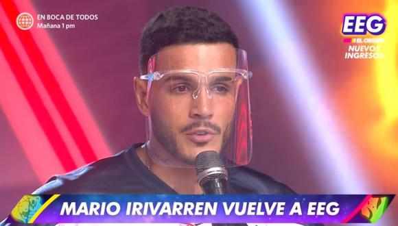 Mario Irivarren se emocionó en su regreso a "Esto es guerra". (Foto: Captura América TV).