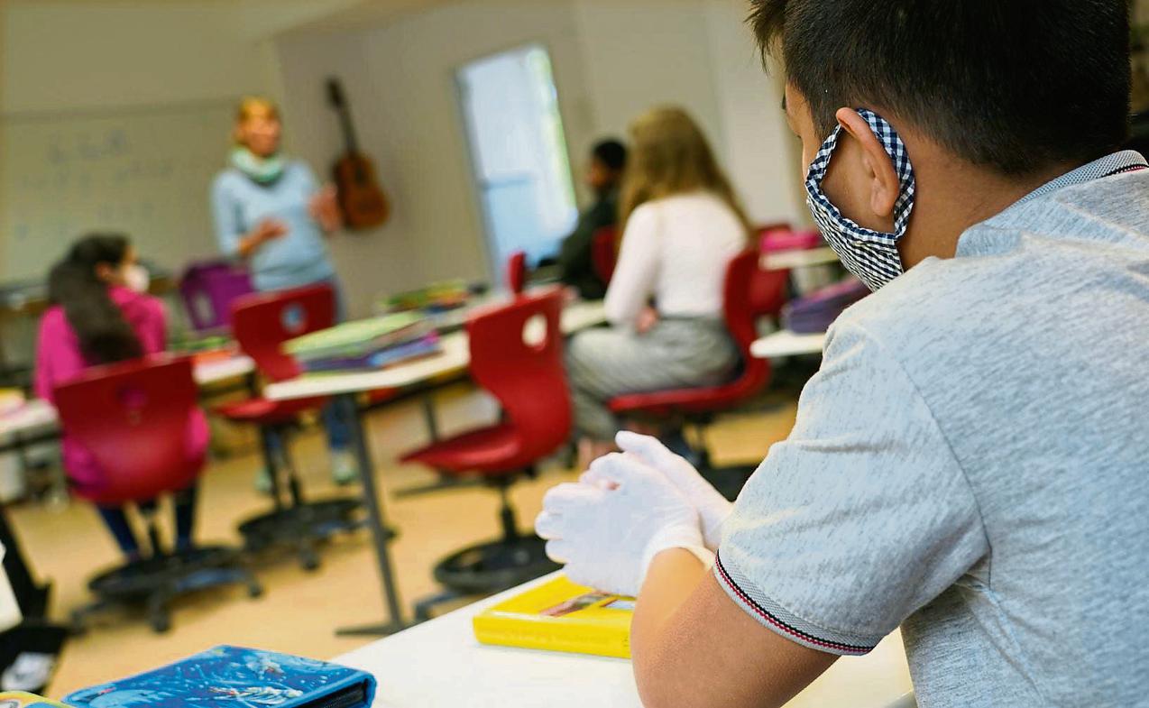 El uso de mascarillas no es obligatorio en los colegios. (Sean Gallup / Getty)