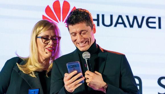 Lewandowski rompe su vínculo comercial con Huawei. (Foto: Huawei)