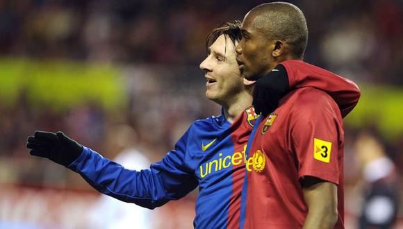 Samuel Eto'o pidió a la directiva de Barcelona que evita la salida de Lionel Messi. (Foto: AFP)