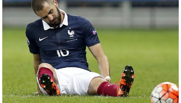 Karim Benzema se lesiona con Francia y preocupa a Real Madrid