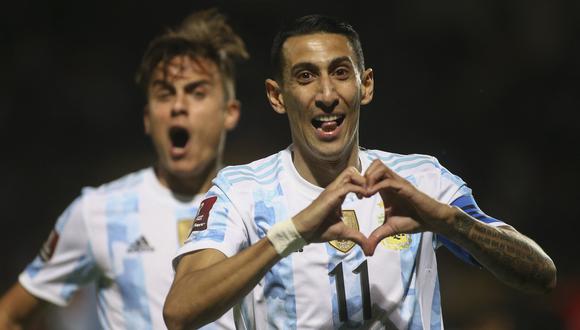 Argentina venció 1-0 a Uruguay, con golazo de Ángel Di María. (Foto: AFP).