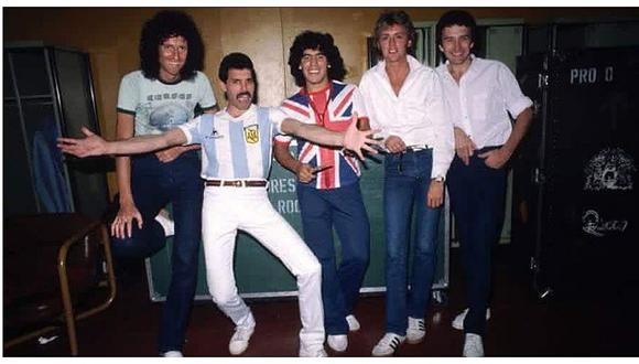 El día que Freddie Mercury se encontró con Diego Maradona | FOTOS