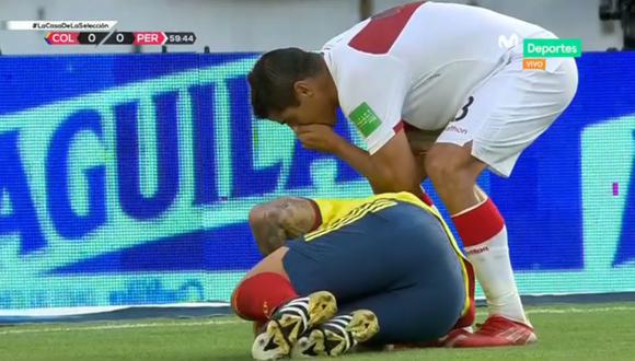 El lateral derecho de la selección peruana contó con detalles lo que pasó en su pelea con el colombiano James Rodríguez.