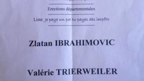 Zlatan Ibrahimovic 'participó' en elecciones francesas