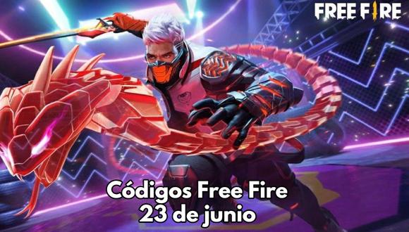 Free Fire recibe los nuevos códigos gratis para hoy miércoles 23 de junio de 2021. Canjea y llena tu inventario sin tener que pagar dinero.