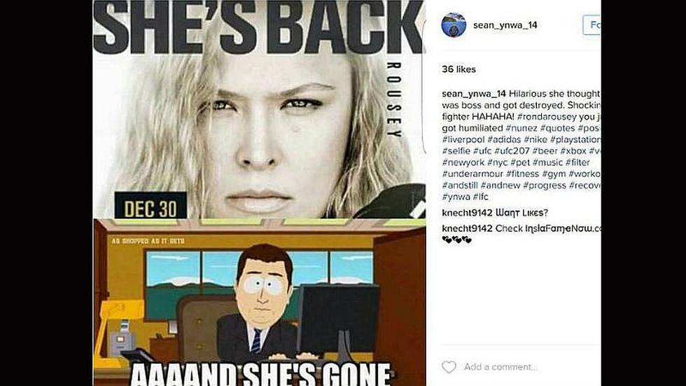 UFC: Los mejores 'memes' de la derrota de Ronda Rousey (GALERÍA)