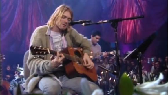 Guitarra de Kurt Cobain en “MTV Unplugged” supera el millón de dólares. (Captura: Youtube/Nirvana)
