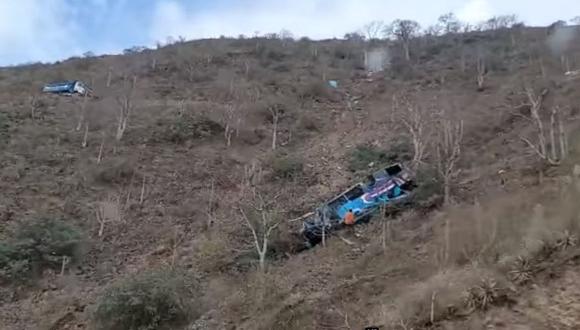 Identificación de fallecidos y heridos de accidente en la provincia de Pataz (La Libertad) aún continúa en proceso. (Captura: América Noticias)
