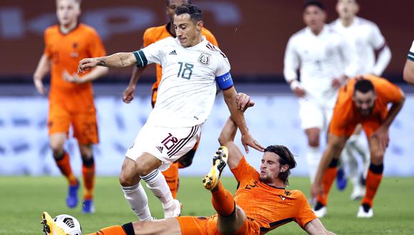México dio la sorpresa ante Holanda y se llevó la victoria gracias a un gol de penal de Raúl Jiménez | FOTO: AFP